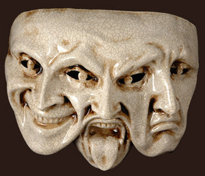 Venetian Three Faces Theatre Mask